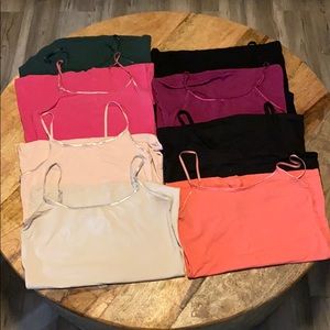 8 spaghetti strap tank tops large